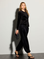 Black Balloon Leg Trousers - Image 1 of 8