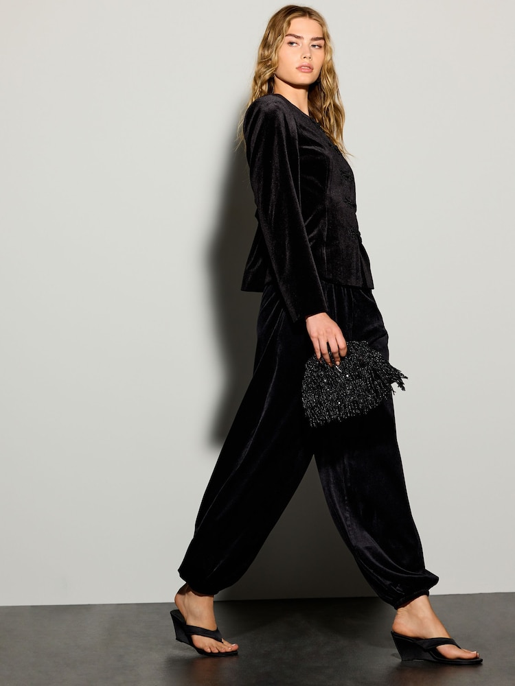 Black Balloon Leg Trousers - Image 2 of 8