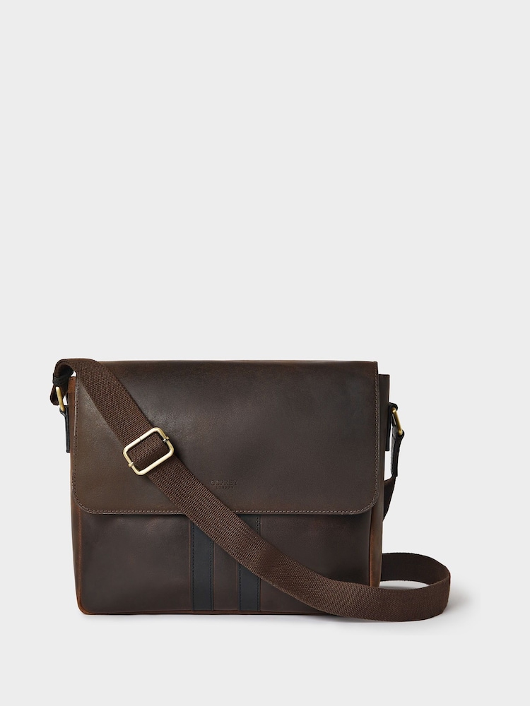 Osprey London Brown The Jenson Leather Satchel - Image 1 of 5