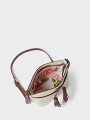 Osprey London Cream The Classic Savanna Leather Crossbody Bag - Image 5 of 5