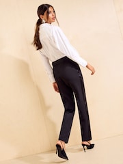 Friends Like These X Mollie King Black Premium Tuxe Tapered Trousers - Image 6 of 6