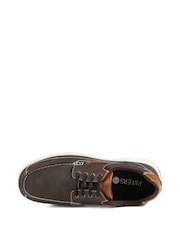 Pavers Brown Wide Fit Lightweight Lace Up Shoes - Image 6 of 6