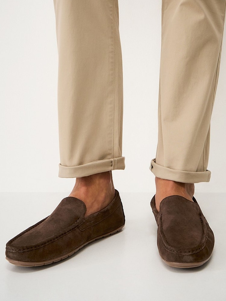 Crew Clothing Brown Suede Drivers Shoes - Image 1 of 4 Crew Clothing Brown Suede Drivers Shoes - Image 1 of 4