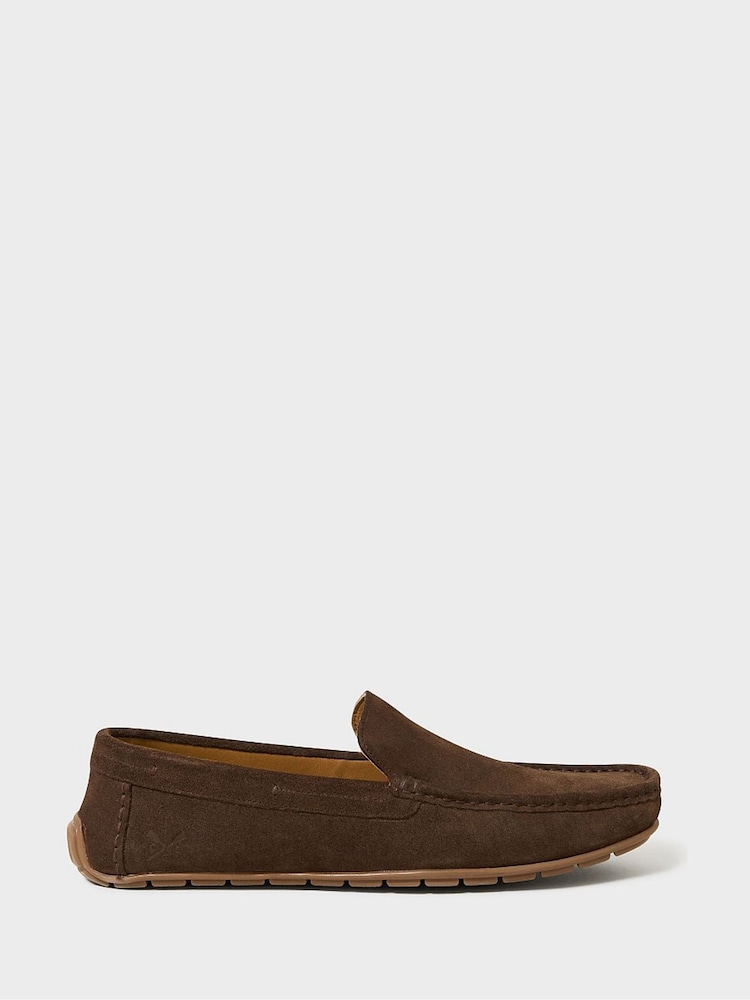 Crew Clothing Brown Suede Drivers Shoes - Image 2 of 4 Crew Clothing Brown Suede Drivers Shoes - Image 2 of 4