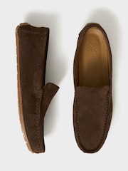 Crew Clothing Brown Suede Drivers Shoes - Image 3 of 4