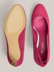 Hobbs Bright Pink Lizzie Suede Courts - Image 4 of 6