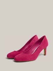 Hobbs Bright Pink Lizzie Suede Courts - Image 5 of 6