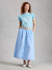 White Stuff Blue Gina Graphic T-Shirt - Image 2 of 6