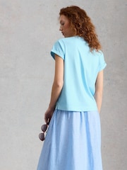 White Stuff Blue Gina Graphic T-Shirt - Image 3 of 6