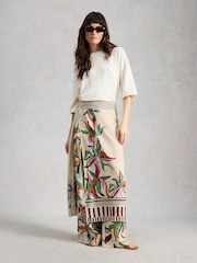 White Stuff Sasha Wide Leg Linen Trousers - 圖片 1/6