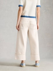 White Stuff Natural Bailey Straight Turn Up Jeans - Image 3 of 6