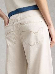 White Stuff Natural Bailey Straight Turn Up Jeans - Image 4 of 6