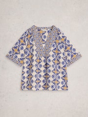 White Stuff Ash Lin Blend Topp - Bilde 5 av 6