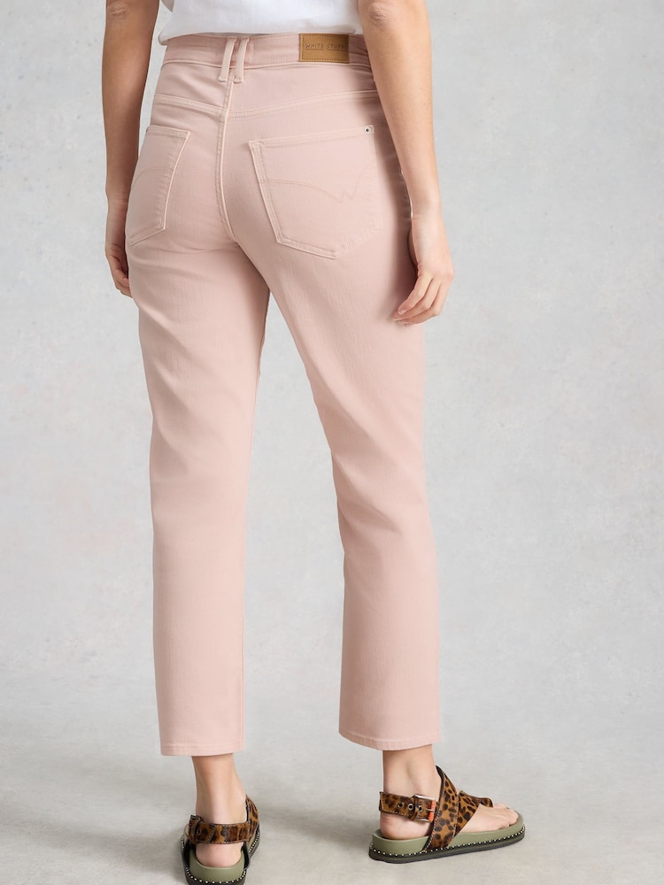White Stuff Pink Blake Straight Crop Jeans - Image 2 of 6 White Stuff Pink Blake Straight Crop Jeans - Image 2 of 6