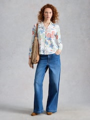 White Stuff White Annie Jersey Shirt - Image 2 of 6