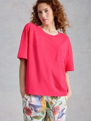 وردي - White Stuff Maya Boxy Pyjamas T-Shirt - صورة 2 من 6
