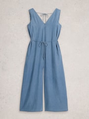 White Stuff Blue Poppy Palazzo Jumpsuit - Image 5 of 6