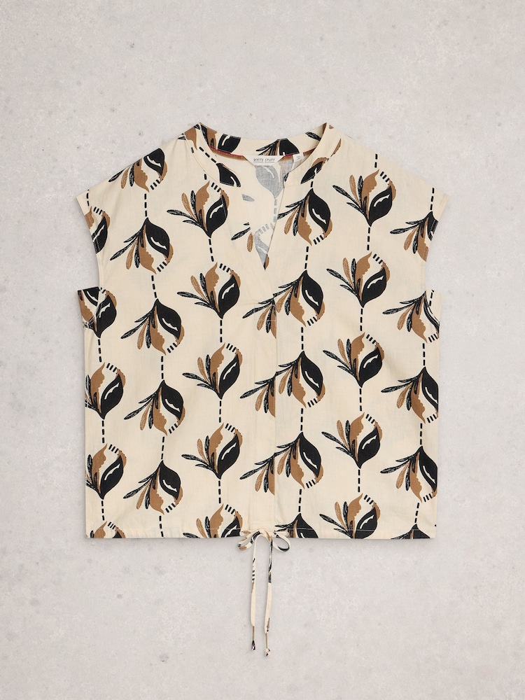 Hvit - White Stuff Nicole topp i lin-blend - Bilde 6 av 6