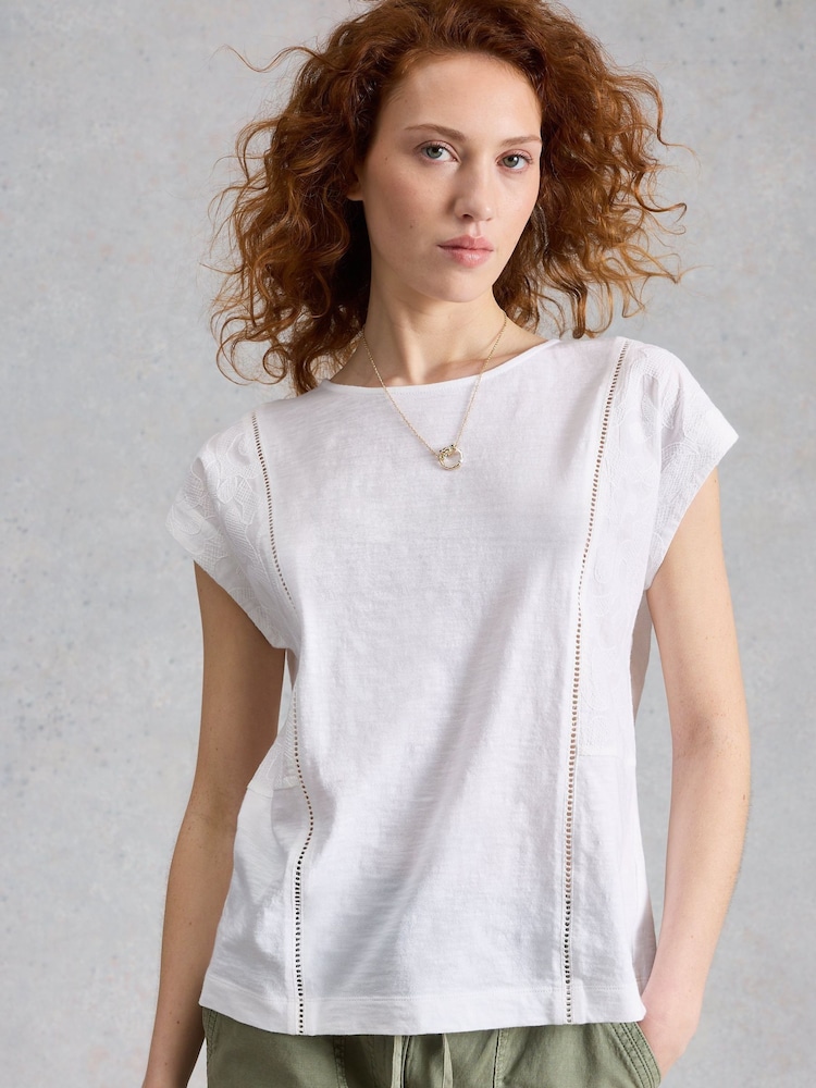 White Stuff White Penelope T-Shirt - Image 1 of 6