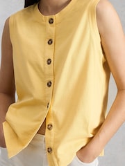 White Stuff Yellow Simone Tank - Image 4 of 6