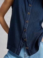 White Stuff Blue Simone Tank - Image 4 of 6