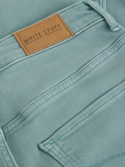White Stuff Green Blake Straight Crop Jeans - Image 6 of 6