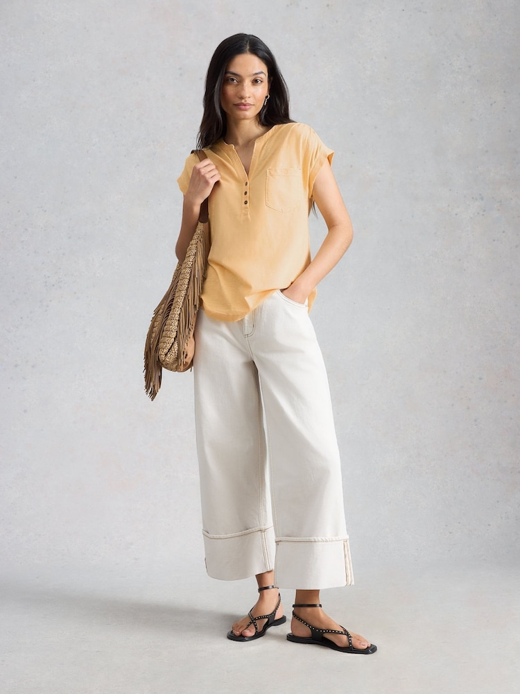 White Stuff Yellow Cecily Top - Image 2 of 6