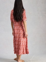 White Stuff Pink Megan Jersey Dress - Image 3 of 6