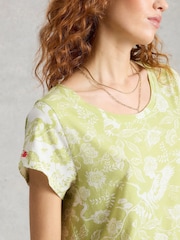 White Stuff Green Evane Jersey Midi Nightie - Image 3 of 6