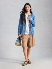 White Stuff White Poppy Linen Blend Top - Image 4 of 6