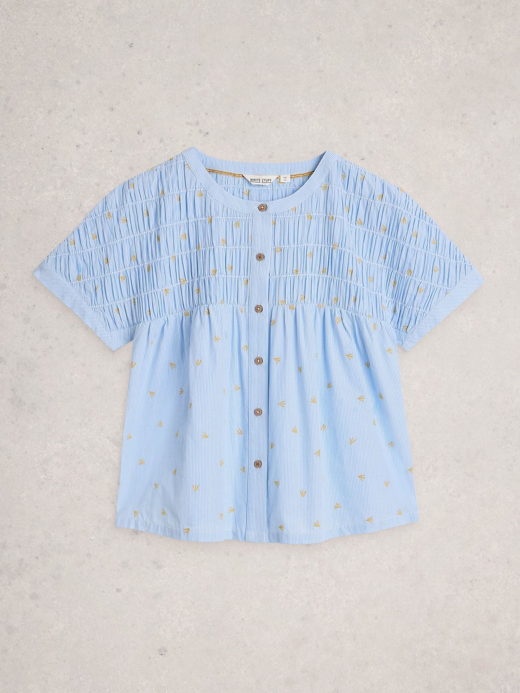 Buy White Stuff Blue Tammie Cotton Shirt from Next USA
