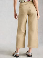 White Stuff Green Tia Wide Leg Crop Jeans - Image 2 of 4