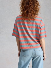 White Stuff Red Katya Stripe T-Shirt - Image 3 of 6