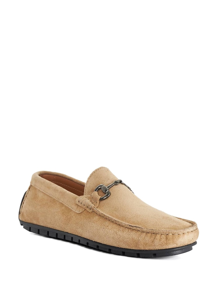 لون طبيعي - Dune London Brackon Wide fit Moccasins - صورة 2 من 5