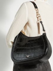 Dune London Black Directional Shoulder Bag - Image 5 of 5