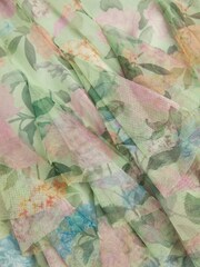 Monsoon Green Baby Nessa Floral Mesh Party Dress - Image 3 of 3