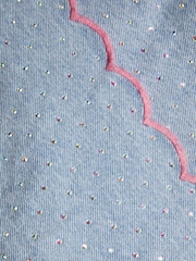 Monsoon Blue Rhinestone Scallop Denim Skort - Image 4 of 4