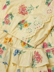 Monsoon Sasha Broderie Floral Top & Skirt Set - Image 4 of 4