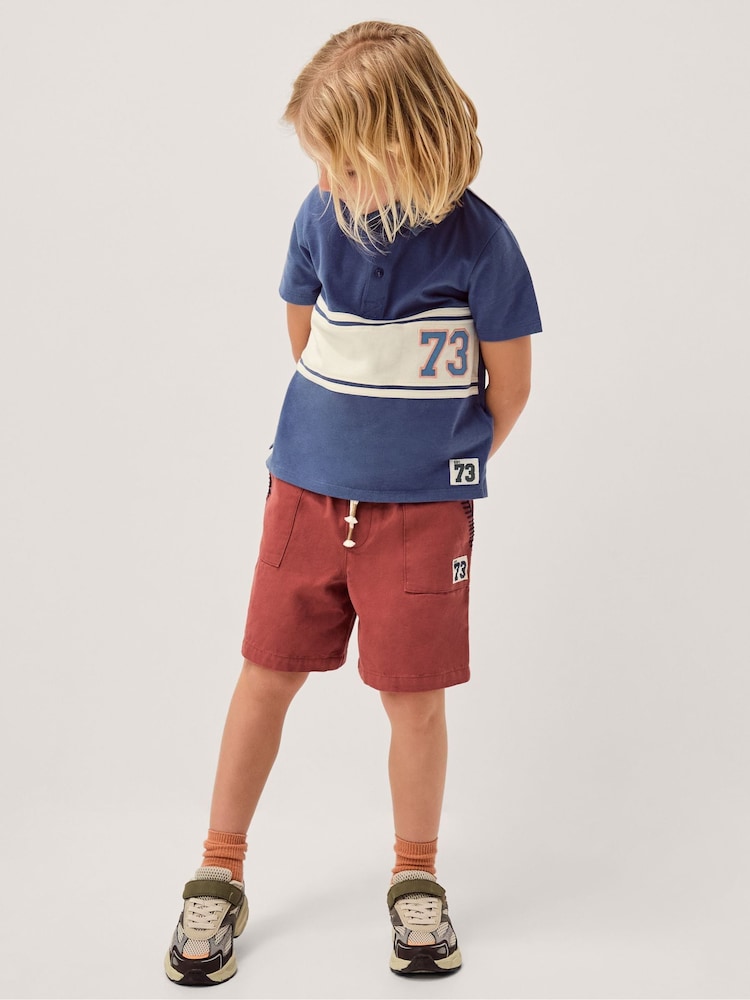 Monsoon Red Whipstitch Drawstring Shorts - Image 1 of 1