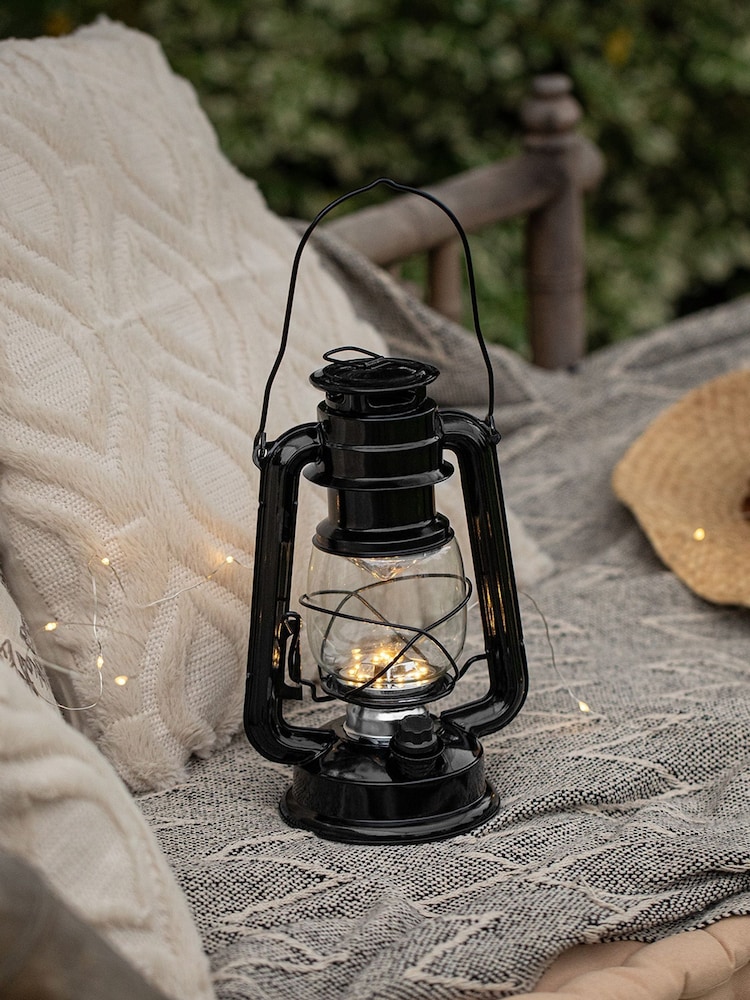 Lights4fun Black Storm Battery Lantern - Image 1 of 2