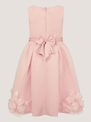 Monsoon Pink Eloise Appliqué Rose Dress - Image 3 of 4
