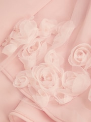 Monsoon Pink Eloise Appliqué Rose Dress - Image 4 of 4