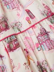 Monsoon London Print Puff Sleeve Dress - Image 4 of 4