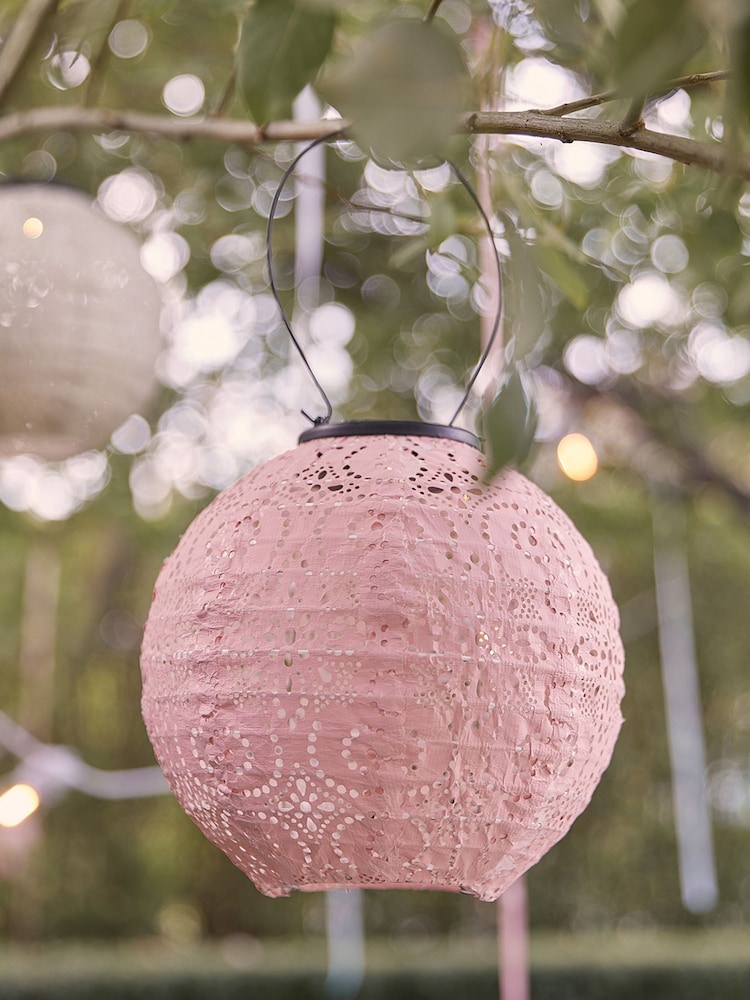 Lights4fun Set of 3 Multi Pastel Tyvek Lanterns - Image 6 of 6 Lights4fun Set of 3 Multi Pastel Tyvek Lanterns - Image 6 of 6