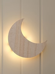 Lights4fun Natural Moon Wall Light - Image 1 of 6