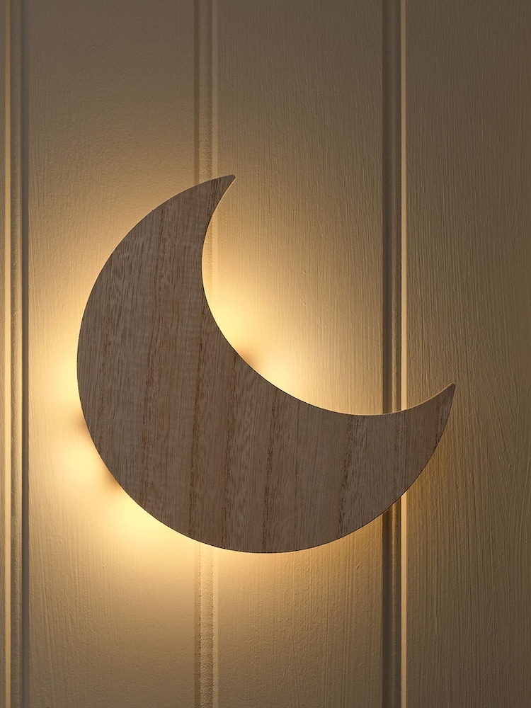 Lights4fun Natural Moon Wall Light - Image 6 of 6