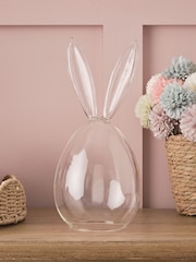 Lights4fun Clear Glass Bunny Dome Unlit - Image 1 of 3