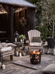 Lights4fun Black 25cm Albury Garden Lantern with TruGlow Candle - Image 6 of 6