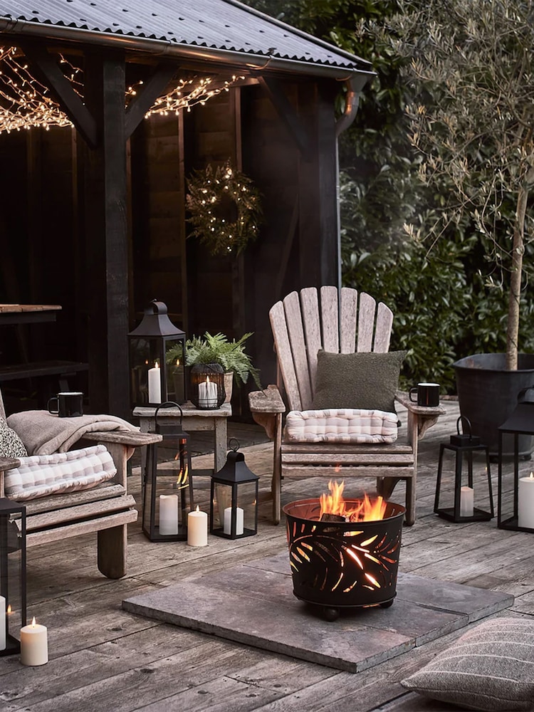 Lights4fun Black 25cm Albury Garden Lantern with TruGlow Candle - Image 6 of 6