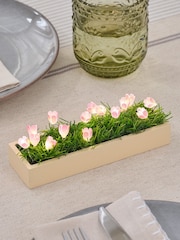 Lights4fun Green Pink LED Spring Table Top Decoration - Image 1 of 2